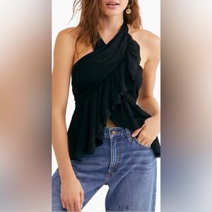 Free People Chrissy Cross Top